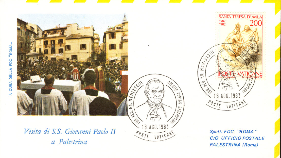 40 ANNI FA, IL 18 AGOSTO 1983, PER LA FESTA DEL SANTO PATRONO, GIOVANNI PAOLO II VENIVA IN VISITA UFFICIALE A PALESTRINA